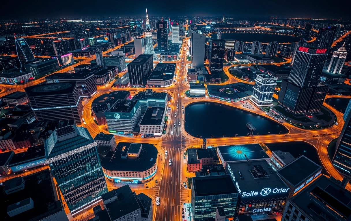 City grid visualization